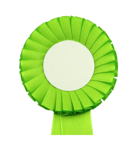 Kokarda jednořadá standard, pr. 8 cm, sv.zelená